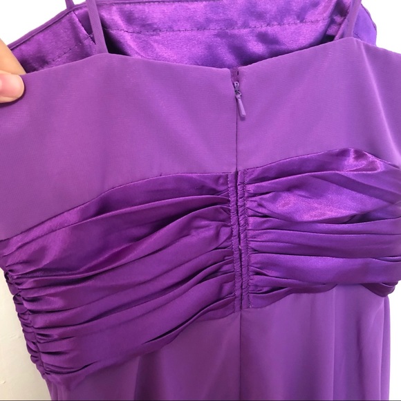 🆕 Purple (orchid) midi dress, w/ sash - Picture 5 of 7